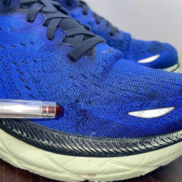 Hoka One One Clifton 8 Shoes Blue Mesh Running Walking Sneakers Men’s Size 10 D main image 10